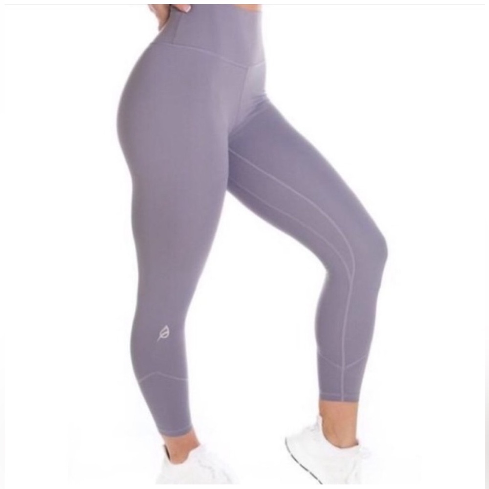 P'tula Alainah III High Rise Athletic Leggings Lavender Purple 23”